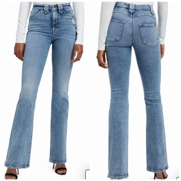 Good American Good Curve Bootcut Jeans in Indigo380 Size 15 Like New! - Picture 1 of 16